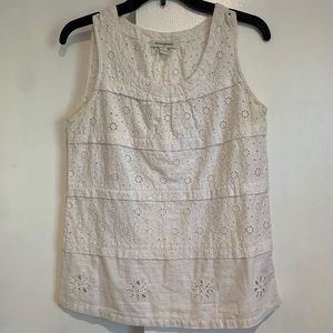 Banana republic eyelet top